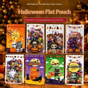 Sac à collation/biscuits imprimé avec motif citrouille et crâne pour Halloween, doté d'une excellente fermeture, nouvelle arrivée - Product Image 2