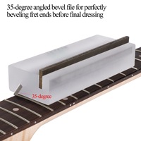 Guitar Repairing Tools Guitar Fret End Bevel File Luthier Tool Double Degree Guitar Fret Files for Stringed Musical Instrument