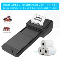 Printer Thermal Receipt POS FYJ 58mm, Pembaca Barcode Chip Belakang Ponsel, BT Handheld POS 2 in 1, Printer Scanner Barcode Mobile