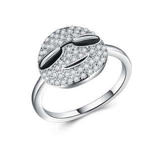 Bague mignonne en forme de visage souriant pour femmes, bijou de doigt créatif et amusant, tendance et original - Product Image 6