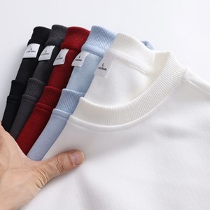 Toptan 300 Gsm ağırlıklı Hoodies yuvarlak boyun kazak erkekler için özel kapşonlu yüksek kalite boy damla omuz Hoodie - Product Image 2