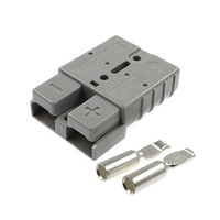 Conector de Batería para Montacargas Eléctrico de Alta Potencia, Macho/Hembra, CC 600V, Cobre Rojo, PC, con Arnés Personalizable, Modelo SH 50A