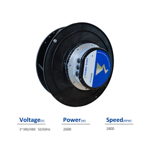 Ventilateur centrifuge de refroidissement pour centre de données ZIEHL-ABEGG RH50V-ZIK.GG.1R 116757 380-480V 2.60KW 4.30-3.40A 1800RPM AHU RH50V-ZIK.DG.1R - Product Image 2