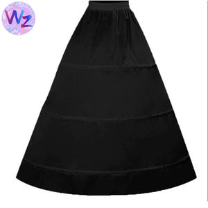महिलाओं के प्लस आकार क्रैनलाइन पेटिकोएट थोक 3 हूप्स लाइन साड़ी पेटिकोट्स हार्ड नेट कपड़े बोडेनलांज इलास्टिक पेटीकोट - Product Image 3
