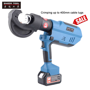 Outil de sertissage <span class=keywords><strong>hydraulique</strong></span> sans fil QS-B400 <span class=keywords><strong>à</strong></span> batterie 12T, 120KN, 400mm², pour câbles et cosses en Al et Cu, avec remise spéciale - Product Image 2