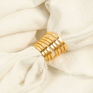 Plain Statement Promise Ring Band Women Knuckle 18K Gold Midi Thin Classic impilabile Petite Slim 2MM Comfort Fit Size da 4 a 10 - Product Image 5