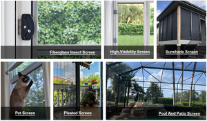Rollo de pantalla a granel sin plagas, ventana ignífuga, mosquitera, pantalla de ventana de fibra de vidrio irrompible - Product Image 2