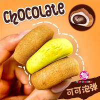 Collation Asiatique 22g Emballage Individuel Quatre Saveurs de Fruits Chocolat Sucré Guimauve Fourrée à la Confiture Barbe à Papa