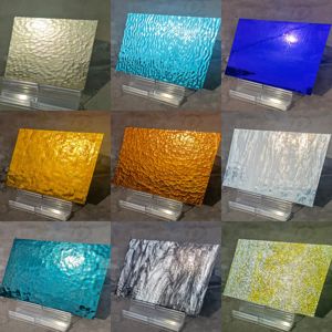 WANDIOR China Glass produttore Multi Color Texture lastra di vetro colorato a specchio - Product Image 2