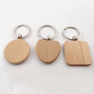 Ys59 Custom Logo Luxury Wood Key Chains Beech Wood Timber Keychain Wooden Key Chains for Laser Engraving Logo House Love Shape - Product Image 5