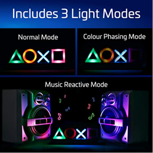 Luz Nocturna LED Inteligente 3 en 1 con Diseño de Iconos de <span class=keywords><strong>Playstation</strong></span>, Letrero Luminoso de Neón Colorido para Decoración de Sala de Juegos - Product Image 3