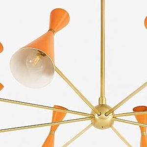 Lámpara de Techo Colgante Moderna Estilo Sputnik de Mediados de Siglo, Hierro Retro, LED Regulable, Alto CRI 95, 2 Años de Garantía, Iluminación para el Hogar - Product Image 6