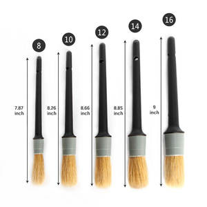 Brosse de nettoyage pour tableau de bord de voiture en poils de sanglier NIKO Nature, brosse de détaillage automobile - Product Image 2