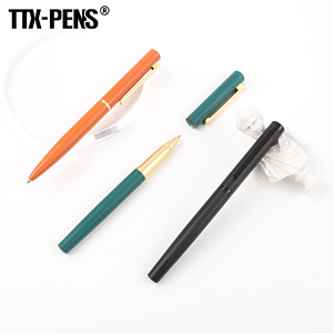 TTX personalizado mate negro lujo naranja Oficina firma Metal rodillo bolígrafos pluma personalizada para empresa - Product Image 6