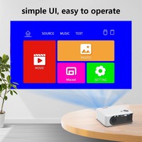 Nouveaux mini-projecteurs A30, projecteur vidéo LED intelligent pour cinéma maison portable, projecteur laser Smart TV, 4K, films via port HD