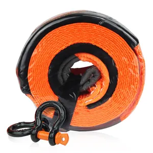 8-ton 5-Meter Trailer Tow Rope sức mạnh hàng hóa nặng xe tải dây đeo vải Ratchet Tie downs cho xe Pickup