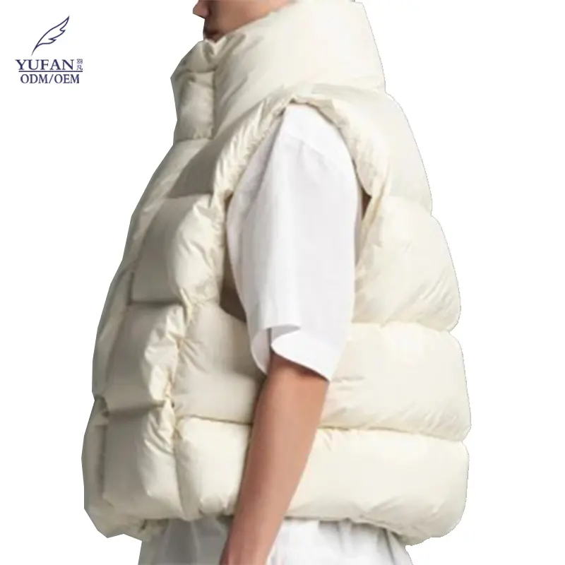 YuFan vendita calda da donna gilet in piuma d'oca in cotone imbottito da donna inverno caldo antivento abiti da esterno