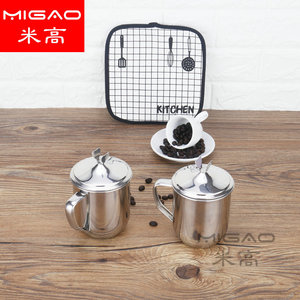Mug en acier inoxydable Migao 304 avec couvercle pour usage domestique - Product Image 2