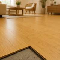 Parquet en bambou tressé, sols intérieurs en bois massif durables