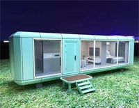 Maison-capsule en acier de style moderne et luxueux, personnalisable, pour hôtel, bureau ou hébergement