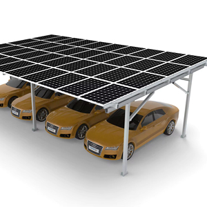 Estantería solar antioxidante para cochera comercial de acero frente a la solución de cochera solar con base diseñada - Product Image 1