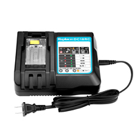 Chargeur de batterie Li-Ion 3A chargeur d'outil électrique rapide rapide Compatible avec BL1830 BL1850 BL1860 DC18RC DC18RA remplacement Portable