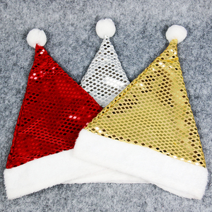Nouveau Chapeau de Noël Scintillant Écologique Père Noël à Paillettes Prismatiques pour Fêtes de Fin d'Année - Product Image 2