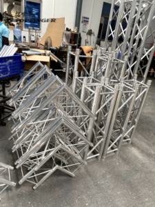 Truss de espiga de aluminio TFR F34, conexión rápida plateada/negra para eventos, conciertos, fiestas, exteriores e interiores, pantallas de armadura - Product Image 2