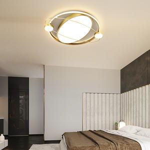 Lámparas de techo doradas nórdicas, uso en sala de estar, lámpara de techo Led redonda moderna para dormitorio - Product Image 5