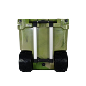 Glacière portable isotherme 45L avec logo personnalisé, en PE rotomoulé, étanche, pour camping et pêche, avec roues, pour aliments et boissons - Product Image 4