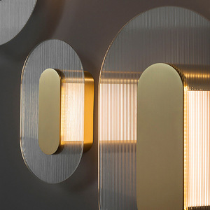 Modern Minimalist Round Wall Lamp Led <b>Light</b> Source E27 Switch Control For Hallway Living Room Bedroom Bedroom Bedside - Product Image 2