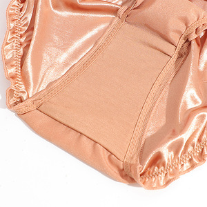 New Arrival Lovely Solid Low-Waist <strong>Panties</strong> Women's Lingerie Underwear <strong>Frilly</strong> Bikini Briefs Knickers Stretch Satin <strong>Panties</strong> - Product Image 6