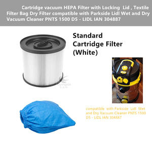 Filtro de Cartucho para Aspiradora, Filtro HEPA, Bolsa para Polvo, para Aspiradora 1500 D5 <span class=keywords><strong>LIDL</strong></span> IAN 304887, Repuestos y <span class=keywords><strong>Accesorios</strong></span> - Product Image 4