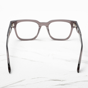 Rectangle Full Rim <b>Eyeglasses</b> Solid Color Resin Lens Anti-Uv Protection Unisex Adult Vision Correction <b>Frames</b> - Product Image 2