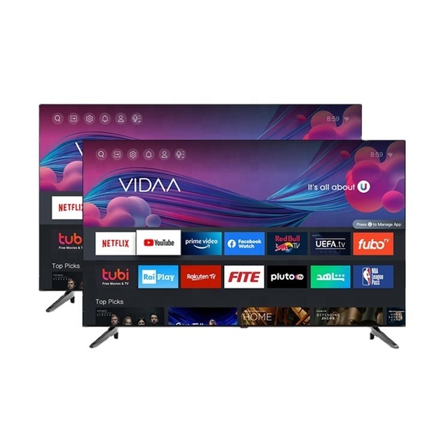 LED TV 4K SMART UHD Frameless 32" 43" 50" 55" 65" 75" 85" VIDAA Smart TV for Hotel Use