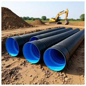 <span class=keywords><strong>Tuyau</strong></span> de drainage corrugué à double paroi en PEHD pour applications souterraines, diamètres 200mm, 300mm, 500mm, 600mm, 800mm, 1000mm, 1200mm - Product Image 2