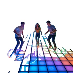 พื้นเต้นรำ LED แบบมีไฟ แผงพื้นเกมแบบอินเทอร์แอคทีฟสำหรับสนามเด็กเล่นในร่มและห้องเกม - Product Image 1