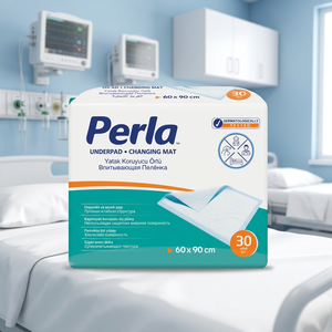 Perla Matelas de change jetable 60x90cm Haute absorption Protection anti-fuites pour adultes 30 pièces - Product Image 1