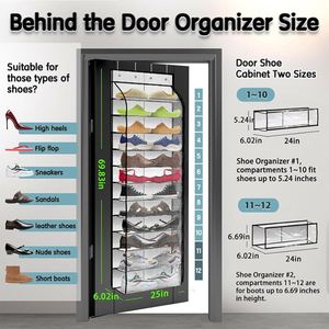 Wholesale Large Multifunctional Breathable <b>Storage</b> Mesh Door <b>Shoe</b> Organizer Eco-friendly Polyester Home Assembly Reusable Closet - Product Image 2