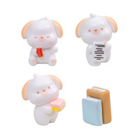 <strong>best</strong> <strong>sell</strong> Chunjun Landscape Cute Reading Puppy DIY Doll House Decoration Accessories Car Desktop Widgets