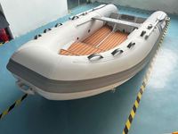 Bateau gonflable en aluminium de 9,5 pieds pour 4 personnes, Achilles Hypalon avec compartiment de proépilote en aluminium, luxe et loisirs, fournisseur chinois pour commandes en gros