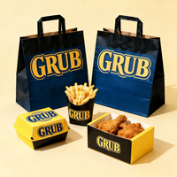 Boîte d'emballage et sac en papier personnalisés pour poulet frit |   Emballage alimentaire à emporter avec logo |   Fabricant d'emballages pour la restauration rapide OEM