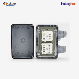 ปลั๊กไฟคู่มาตรฐานเยอรมันสำหรับภายนอกอาคาร พร้อมพอร์ต USB กล่องกันน้ำ IP66 วัสดุ ABS 230V - Product Image 4