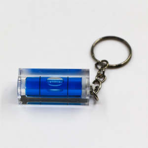 Porte-clés avec mini niveau à bulle en plastique, précision 1 mm, largeur 15 mm - Product Image 6