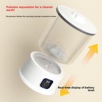 Mesin cuci Mini nirkabel portabel, dengan pembersihan otomatis untuk pakaian dalam dan kaus kaki penggunaan perangkat cucian kecil rumah tangga
