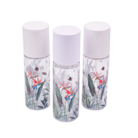 Pour les soins de la peau/cosmétiques: Bouteilles de pulvérisation à brume fine à motifs de feuilles durables, étanches et faciles à nettoyer Impression UV personnalisée