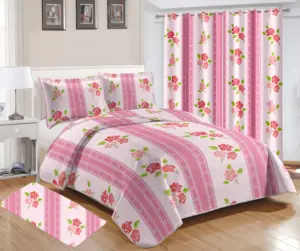 Conjunto de colchas acolchoadas king cal king com cortinas, 10 peças, pronto para enviar