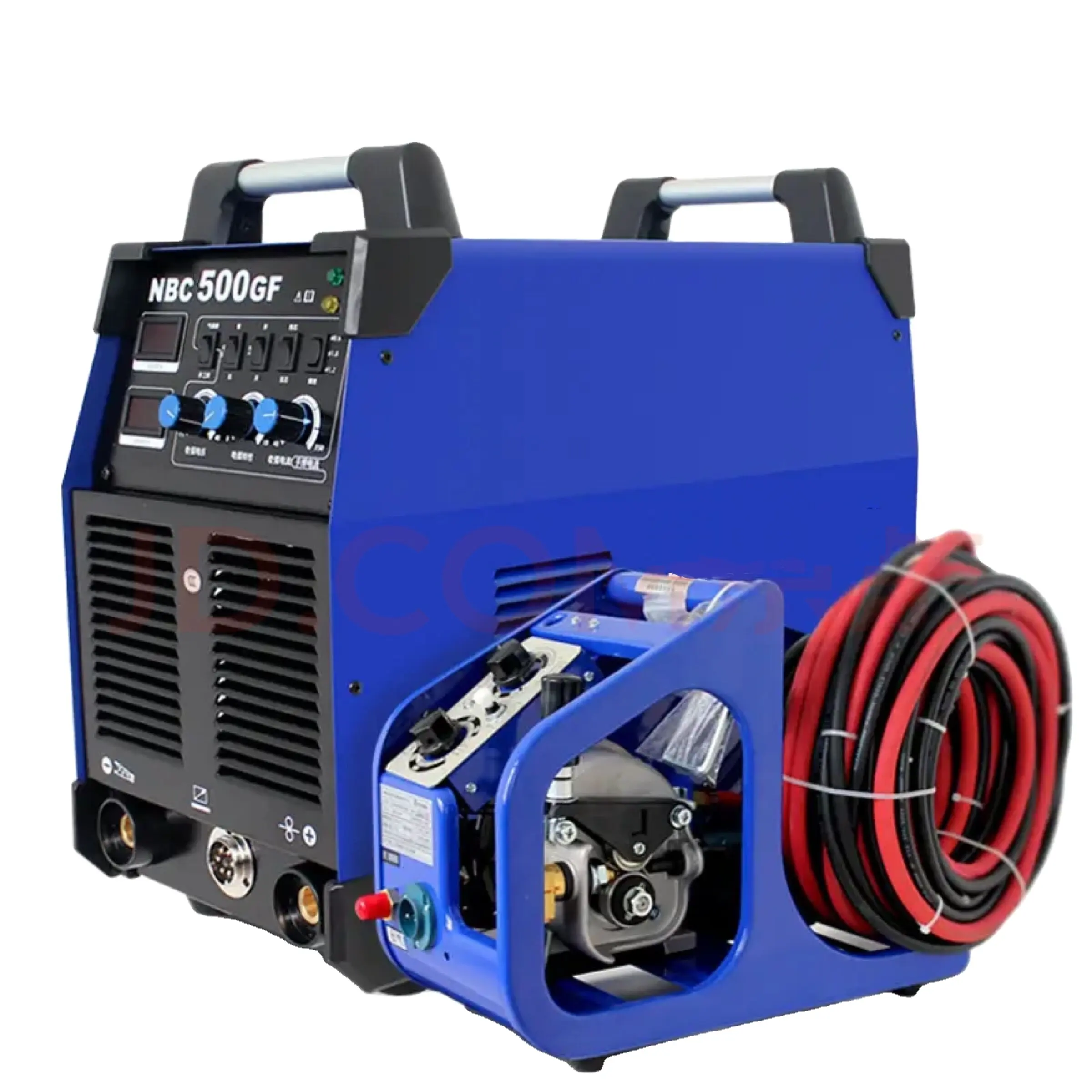 XDEM 380V NBC-500 MIG Welding Machine CO2 Gas Shielded Welder Working with Line Boring Machine