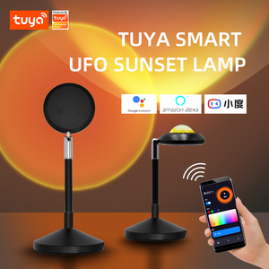 Lámpara Proyector de Atardecer Inteligente Tuya RGB, Lámpara de Pie Decorativa LED de 16 Colores, Control Remoto por Aplicación Móvil Wifi, Proyección de Atardecer Tuya - Product Image 3