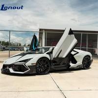 Lèvre avant en fibre de carbone mate style MSY pour pare-chocs avant de Lamborghini Revuelto, diffuseur, pièces de kit carrosserie en carbone